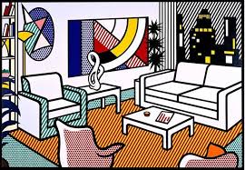 Roy Lichtenstein Interiors Roy Lichtenstein Framed Art Prints Ben Day Dots