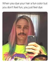 How to dye your hair the right way. Feel Like Dyeing James Franco Know Your Meme