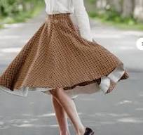 Bainha de Saia Circular / Bainha de Saia de Linho Larga : r ...