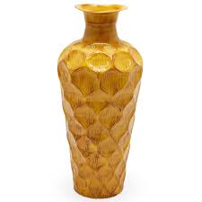 Jamaican Yellow Floor Vase By Drew Barrymore Flower Home Textured Ogee Design 48 47 Home Decor Vase Floor With Images Floor Vase Vase Flooring
