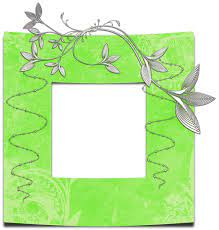 Cute Art Transparent Green Png Photo Frame Clip Art Freebies Cute Art Png Photo