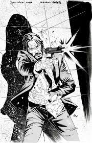 Comic Book Of John Wick Drawings Sketches Art Drawings