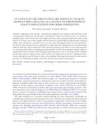 Several years ago, i used to have a friend. Pdf It S Not Just The Drugs That Are Difficult To Quit Women S Drug Dealing As A Source Of Empowerment And Its Implications For Crime Persistence