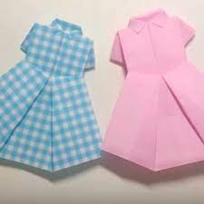 折り方まとめ ちょっとおしゃれな春の折り紙９選 handful ハンドフル 折り紙 服 おりがみ ドレス 折り紙 ワンピース