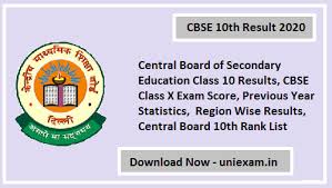Cbse 10th result 2020 update: Cbse 10th Result 2021 Central Board Of Secondary Education Matriculation Exam Result Uniexam