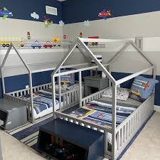 House Shaped Bed Montessori Bed Wood Frame House Bed House Etsy In 2020 Kid Beds Toddler Bed Frame Kids Bed Frames