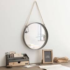Round Metal Wall Mirror With Cord D40 Miroir Rond Miroir Rond Salle De Bains Et Miroir Rond Suspendu