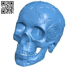 Skull Head B004490 File Stl Free Download 3d Model For Cnc And 3d Printer Download Free Stl Files In 2020 Stl 3d Printing 3d Printer
