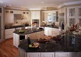 White Kitchen Cabinets With Black Granite Countertops Home Furniture Design Antique White Kitchen Cabinets White Kitchen Cabinets Antique White Kitchen