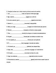 Preterite Tense Worksheets Realidades 2 2b Preterite Tense Preterite Tenses