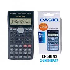 Free online calculator for finance, math, algebra, trigonometry, fractions, physics, statistics, technology, time and more. Kalkulator Casio Scientific Calculator Fx 570ms New Model With 401 Functions Oem Shopee Malaysia