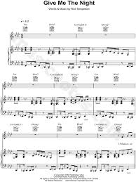 Give me the night is a song by north american jazz musician george benson, from his studio album of the same name (1980). George Benson Give Me The Night Sheet Music In F Minor Transposable Download Print Sku Mn0097036