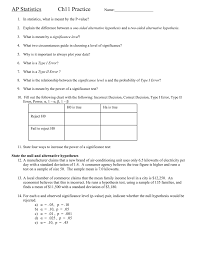 Ch11 Review Worksheet