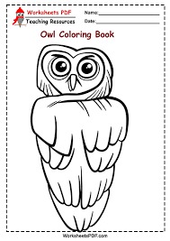 Find fun animal coloring books that provide an array of different animals for the students to color. Owl Coloring Book Worksheets Pdf