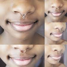 Faux Nose Ring Septum Fake Nose Ring Hoop Gold Nose Cuff Etsy Fake Nose Rings Faux Nose Ring Nose Rings Hoop