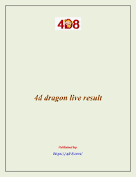 4d Dragon Live Result Pages 1 4 Text Version Anyflip
