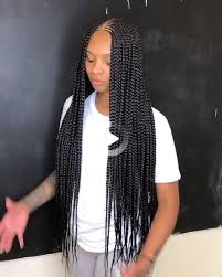 Braid each half of your hair into a separate french braid and secure it with an elastic band. Redirecting Braided Hairstyles For Black Women Hair Ponytail Styles Braided Hairstyles