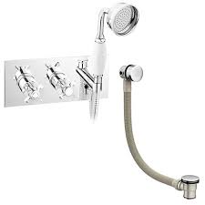 Plumbing & heating work done right the first problem: Astoria Traditional Concealed Thermostatic 2 Way Shower Valve With Handset Freeflow Bath Filler Victorian Plumbing Uk