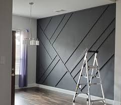 Modern Wainscoting Modern Wainscoting In 2020 Accent Walls In Living Room Modern Wall Paneling Accent Wall Designs