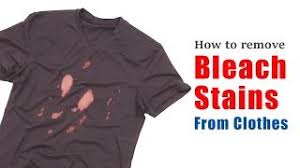 Avoid using chlorine bleach for colored clothing, since it lifts color from fabric and causes fading and white stains on your clothes. How To Remove Bleach Stains From Clothes No Need To Wash Require Only Two Minutes Youtube