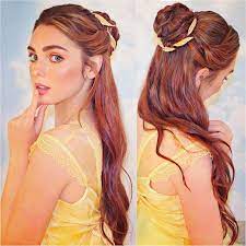 3 708 Likes 44 Comments Jackie Wyers Jackiewyers On Instagram My Emmawatson As Belle From Be Belle Hairstyle Princess Hairstyles Princess Belle Hair