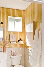 Colorful bathrooms from hgtv fans how to get a trendy and refreshing gray yellow bathroom. A Yellow Bathroom I Actually Love Rental Bathroom Reveal