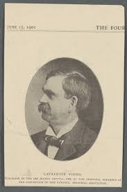 Lafayette Young. Publisher of the Des Moines capital, whose attack