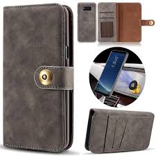 The new galaxy s10 phone (e, standard, and plus) cases just dropped! Luxury Vintage Split Separated Leather Wallet Case For Samsung Galaxy S10 Plus 6 4 Inch Black Galaxy S10 Plus Cases Guuds Leather Wallet Leather Wallet Case Leather