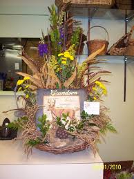 Hunting Theme Table Piece For Funeral Sympathy Flowers Floral Arrangements Flower Arrangements