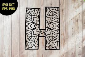 Download Mandala Svg Alphabet H Design Graphic By Doridodesign Creative Fabrica