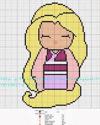 Grilles Kokeshi Raiponce Et Rebelle Com Imagens Ponto Cruz Ponto Cruz Infantil Ponto Cruz Bebe