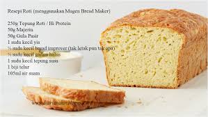 The sana smart bread maker standard model comes with a stainless steel bread pan and stainless steel kneaders. Kuconteng Diari Resepi Roti Mengguna Bread Maker Jenama Mugen