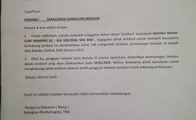 2.sehubungan dengan itu, pihak sekolah meminta jasa baik tuan untuk menyambung bekalan elektrik di kuarters pegawai berikut Contoh Surat Rasmi Pemotongan Bekalan Elektrik Contoh Tiap Cute766