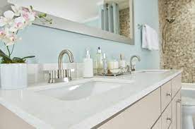 While shopping, make sure to consider whether you want a vanity top with sink included or if you'll purchase the sink separately. Wolf Quartz Vanity Top In Diamond White Wolf Home Products