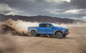 Download Wallpapers 4k Ford F 150 Raptor Dust 2019 Cars Offroad Blue F 150 Raptor Desert Ford Ford Raptor Monster Trucks Monster Truck Rally