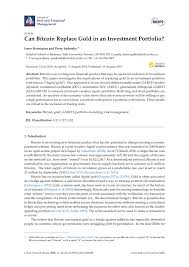 / five cryptocurrency questions central banks need to answer. Pdf Can Bitcoin Replace Gold In An Investment Portfolio