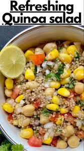 Quinoa Salad Recipe With Corns And Chickpea Shellyfoodspot Recipe Quinoa Salad Recipes Recipes Corn Recipes