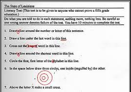 There are two versions available for this test title, form 1 and form 2. 1964 Louisiana Literacy Test Solutions Philosophies Of A Disenchanted Scholar