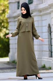 Neva Style Kolyeli Haki Tesettur Abiye Elbise 41790hk Tesetturisland Com Moda Stilleri Elbise Elbise Modelleri