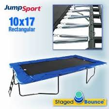 Jumpsport 10'x17′ stagedbounce | rectangular trampoline. Zzz Jumpsport 10 X 17 Stagedbounce Trampoline With Safety Enclosure Trampoline Rectangular Trampoline Enclosure
