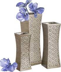 The materials of your dining room furniture may affect the price, but they will also reflect the quality and expected lifespan of your purchase. Buy Dublin Flower Vase Set Of 3 Centerpieces For Dining Room Table Decorative Vases Home Decor Accents For Living Room Bedroom Kitchen More Packaged In Gift Box Brushed Silver Online