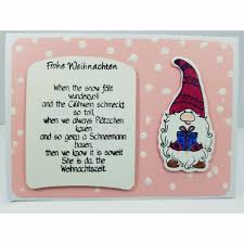 Weihnachtskarte Wichtelkarte Weihnachten Weihnachtskarten Gedicht Weihnachten Wichtel Spruche