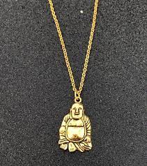 Gold Plated Stainless Steel Buddha Pendant And Necklace Chain Is 24 Chain Can Be Longer Or Shorter On Reques Buddha Pendant Necklace Personalized Necklace