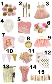 Maybe you would like to learn more about one of these? Olivia Cate S Pink Gold First Birthday Girl Birthday Decorations First Birthday Decorations Pink And Gold Birthday Party