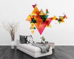 Browse a large selection of modern wall sticker designs for sale, including nursery wall decals, vinyl wall art decals, wall decals quotes and tree wall decal ideas. Triangle Decal Geometric Vinyl Wall Art Mid Century Modern Decor Scandinavian Design Eames On Luulla