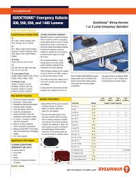 quicktronic emergency ballasts 300 550 650 and 1400