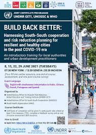 We specialize in incorporating a lens of cultural humility and social justice within all of our educational offerings. Undrr Geti Unossc Who Joint Online Training Build Back Better Harnessing South South Cooperation And Risk Reduction Planning For Resilient And Healthy Cities In The Post Covid 19 Era Making Cities Resilient