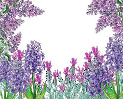 Set of watercolor violet flowers and leaves. Purple Watercolor Flowers Garden Pattern Painting By Irina Sztukowski