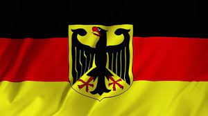 Flagge deutschlands) is a tricolour consisting of three equal horizontal bands displaying the national colours of germany: Flag Of Germany With Eagle Stock Footage Video 100 Royalty Free 144898 Shutterstock