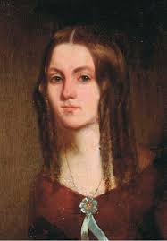 Benjamin Curtis Porter (American, 1845-1908) , A YOUNG LADY IN A WHITE  DRESS WITH A PINK ROSE